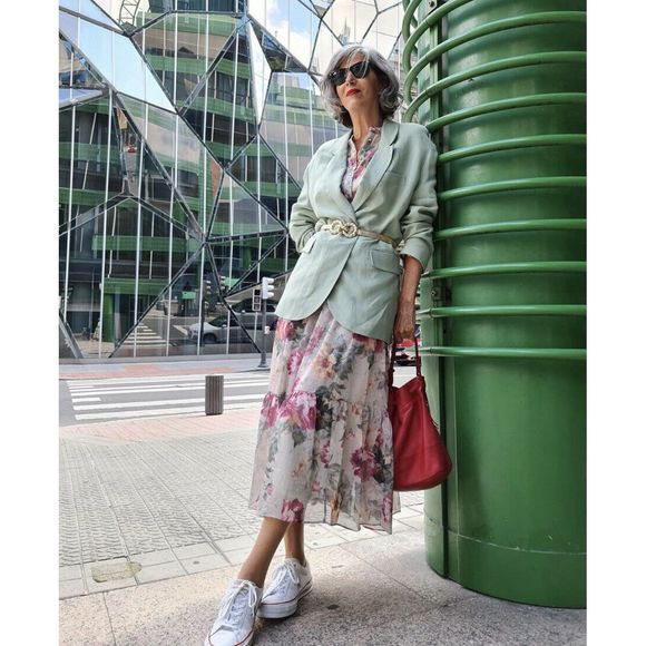 Floral Chiffon Balloon Puff Sleeve Dress H&M - Picture 3 of 4